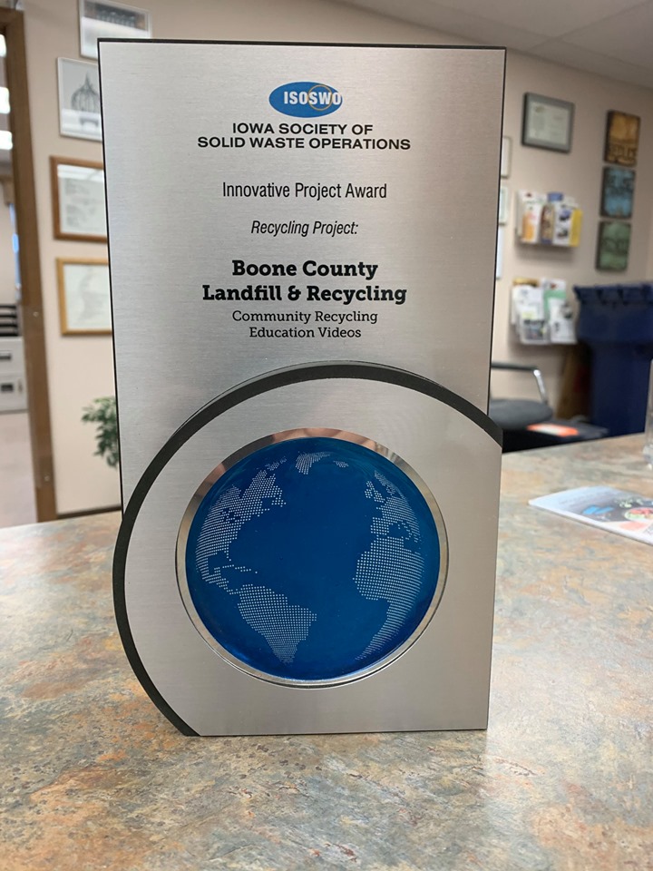 Boone County Landfill & Recycling Receives Award