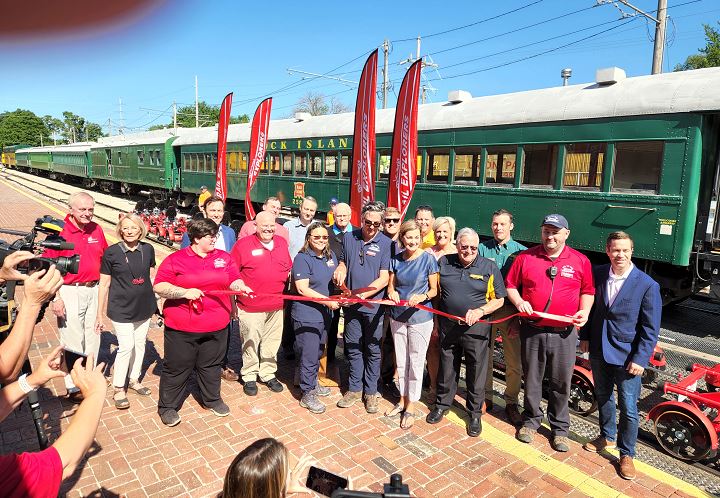 Ribbon Cutting at the Boone And Scenic Valley Railroad for Rail Explorer® Boone Division
