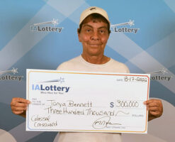 Tonya Bennett Lottery Prize Winner