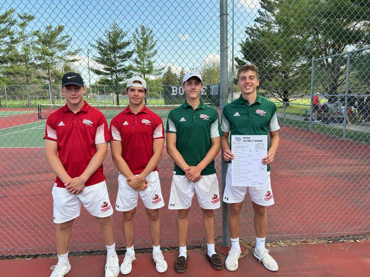 Boone Boys Tennis Results from May 8th (District Meet)