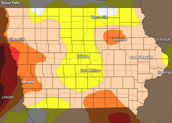 Drought Conditions Expanding In Iowa  KWBG Radio  Boone, Iowa