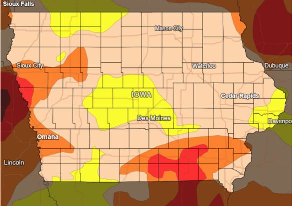 2023-07-25-US-Drought-Monitor-Map
