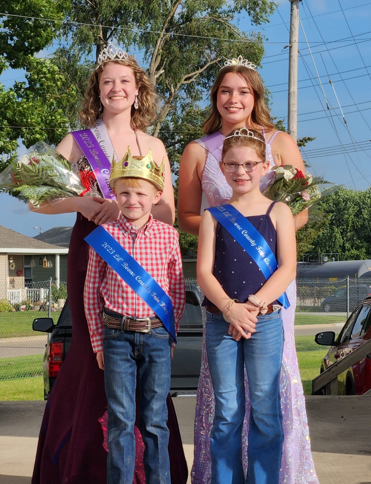 Barnes 2025 Boone County Fair Queen, Garrison Fair Princess KWBG